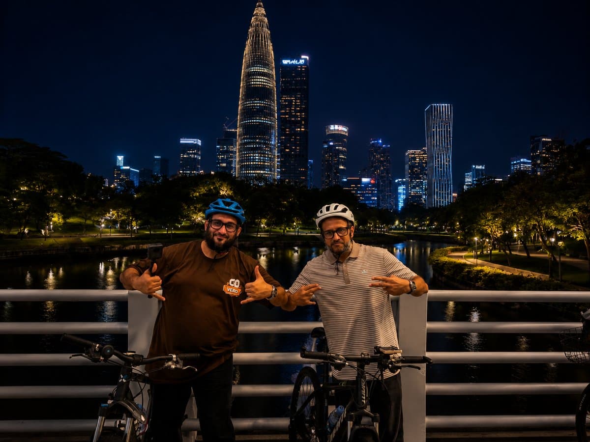 Shenzhen Guided Bike Tour: Cycling at Night From City to Sea - Photo 3