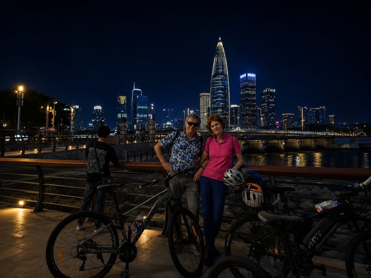Shenzhen Guided Bike Tour: Cycling at Night From City to Sea - Photo 1