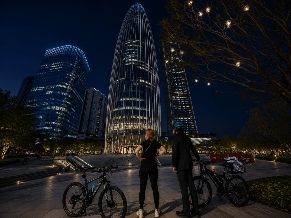 Shenzhen Guided Bike Tour: Cycling at Night From City to Sea - Photo 4